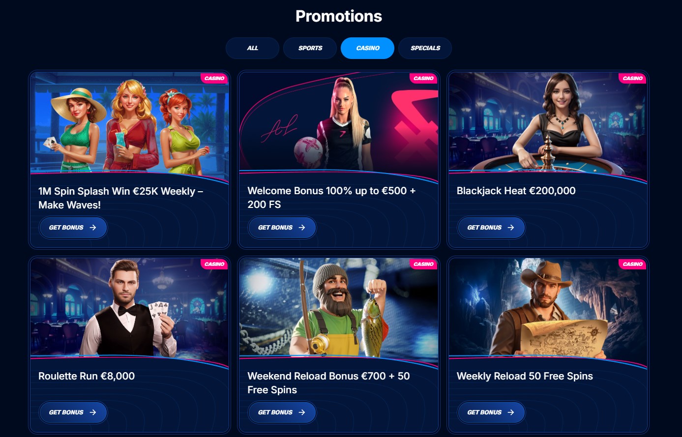 Boomerang Casino Promocije