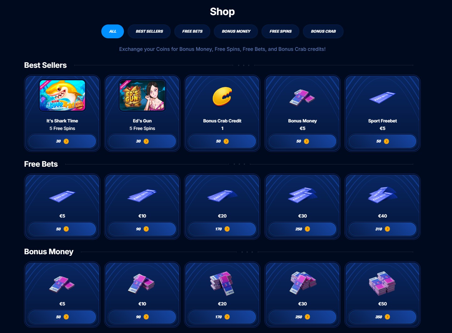 Boomerang Casino VIP klub i Bonus Trgovina